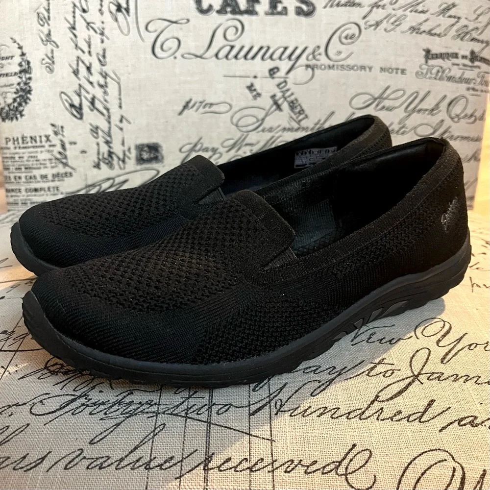 Skechers Reggae Fest 2.0 Relaxed Fit Memory Foam Shoes Size 8 Black SN 49679S - Picture 5 of 11